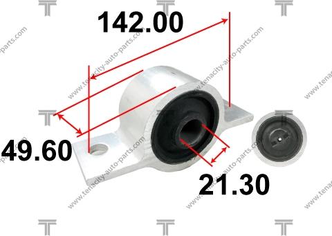 Tenacity AAMNI1023 - Сайлентблок, рычаг подвески колеса autosila-amz.com