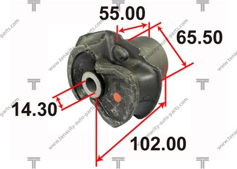 Tenacity AAMTO1057 - Сайлентблок балки моста autosila-amz.com