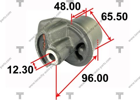 Tenacity AAMTO1060 - Сайлентблок балки моста autosila-amz.com