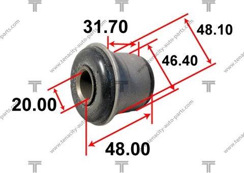 Tenacity AAMTO1017 - Сайлентблок, рычаг подвески колеса autosila-amz.com