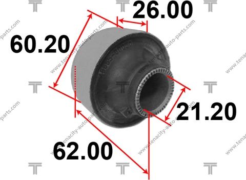 Tenacity AAMTO1086 - Сайлентблок, рычаг подвески колеса autosila-amz.com