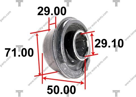 Tenacity AAMVO1002 - Сайлентблок, рычаг подвески колеса autosila-amz.com