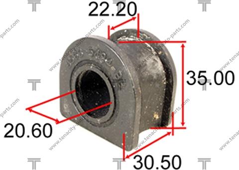 Tenacity ASBFO1004 - Втулка стабилизатора autosila-amz.com