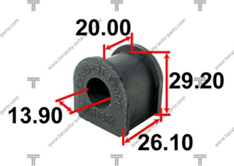 Tenacity ASBHO1022 - Втулка стабилизатора autosila-amz.com