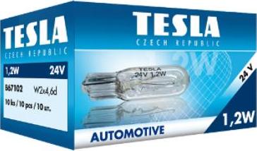 TESLA B67102 - Лампа 24V 1,2W комбинации приборов бесцокольная Tesla autosila-amz.com