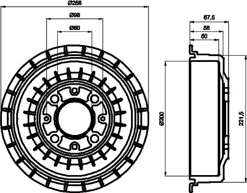 Textar 94015600 - Тормозной барабан autosila-amz.com