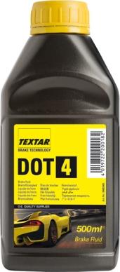 Textar 95002400 - Жидкость тормозная 0,5л - DOT 4, соответствует: FMVSS 116 DOT4, ISO 4925 (Class 4), SAE J 1704 autosila-amz.com