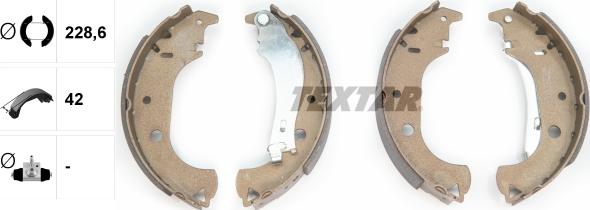 Textar 91059900 - 91059900 колодки барабанные! с рычагом\ Fiat Doblo 1.2-1.6i/1.3-1.9JTD/1.9D 01> autosila-amz.com