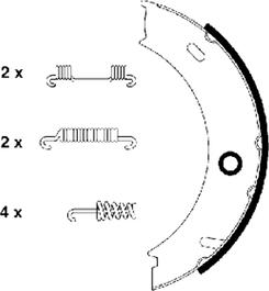 Textar 91057900 - Комплект тормозов, ручник, парковка autosila-amz.com