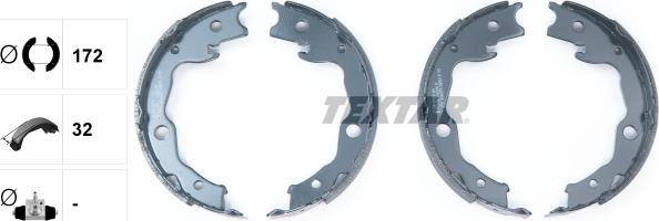 Textar 91068200 - 91068200 колодки барабанные !ручника\ Nissan Qashqai/X-Trail 07> autosila-amz.com