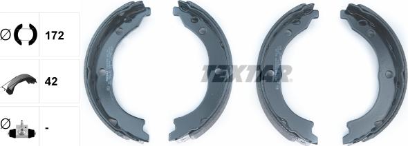 Textar 91062100 - 91062100 колодки барабанные ручника!\ Fiat Ducato, Citroen Jumper all 94> autosila-amz.com