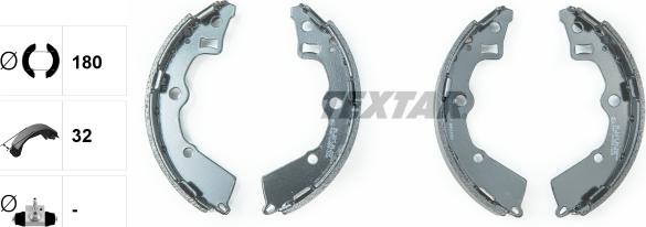 Textar 91072900 - Колодки тормозные барабанные компл. PICANTO (BA) задн. autosila-amz.com