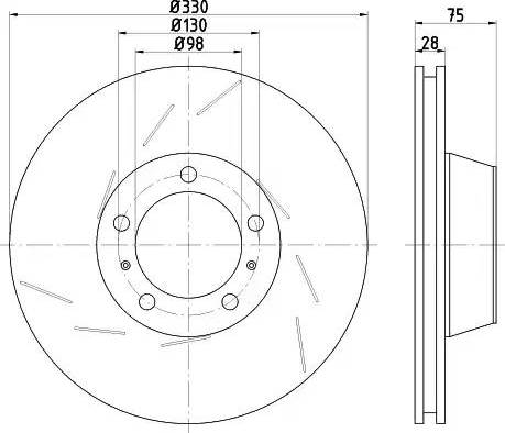 Meyle MBD1638PD - Тормозной диск autosila-amz.com