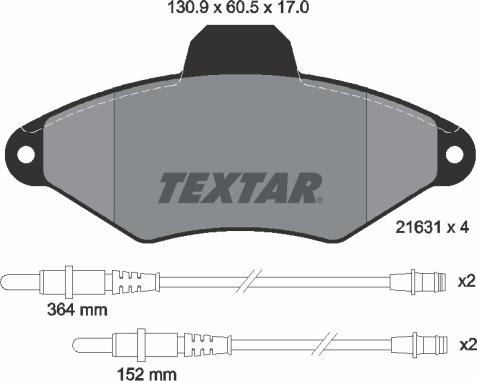 Textar 89003300 - Дисковый тормозной механизм, комплект autosila-amz.com