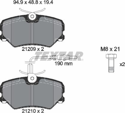 Textar 89010400 - Дисковый тормозной механизм, комплект autosila-amz.com