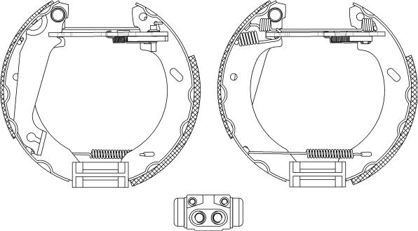 Textar 84043800 - Колодки тормозные барабанные компл. Shoe Kit Pro ESCORT V (GAL),ESCORT Mk V (GAL),ESCORT V Estate (G autosila-amz.com