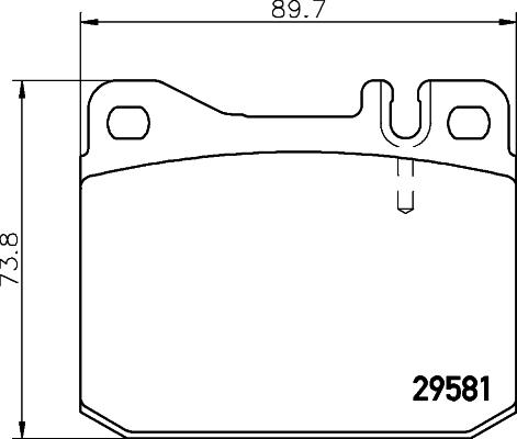 Textar 2958103 - Тормозные колодки, дисковые, комплект autosila-amz.com