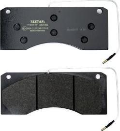 Textar 2904402 - Тормозные колодки, дисковые, комплект autosila-amz.com