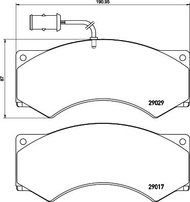 Textar 29029xx - Тормозные колодки, дисковые, комплект autosila-amz.com