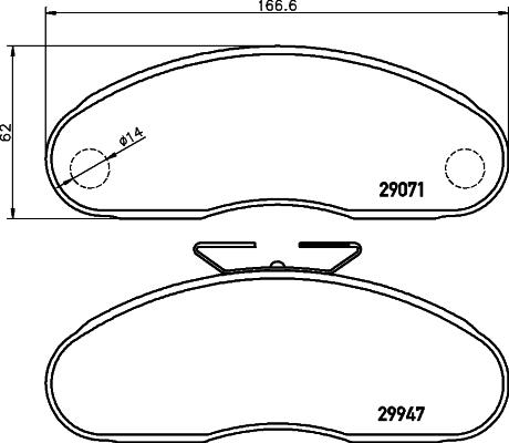 Textar 2907101 - Тормозные колодки, дисковые, комплект autosila-amz.com