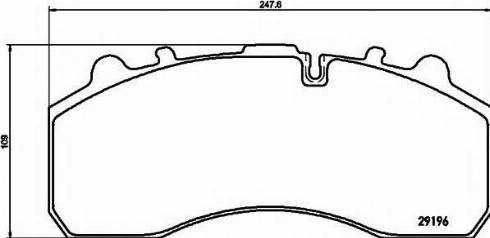 Woking 737300 - Тормозные колодки, дисковые, комплект autosila-amz.com