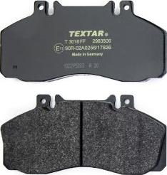 Textar 2983506 - Тормозные колодки, дисковые, комплект autosila-amz.com