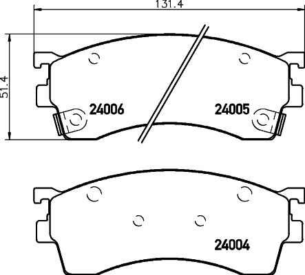 Textar 2400501 - Тормозные колодки, дисковые, комплект autosila-amz.com