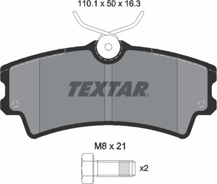 Textar 2430201 - Тормозные колодки, дисковые, комплект autosila-amz.com