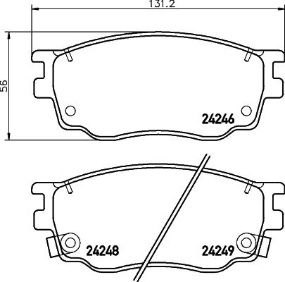 Textar 2424604 - Тормозные колодки, дисковые, комплект autosila-amz.com