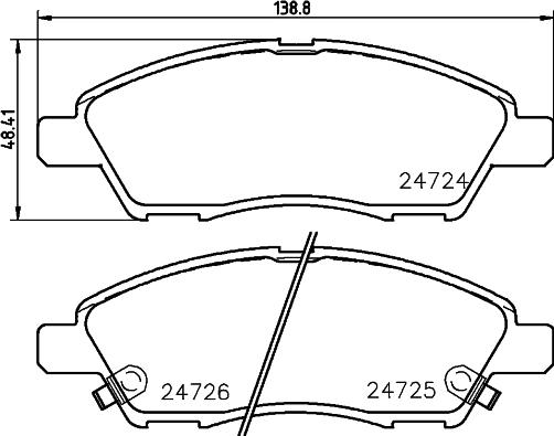 Textar 2472403 - Тормозные колодки, дисковые, комплект autosila-amz.com