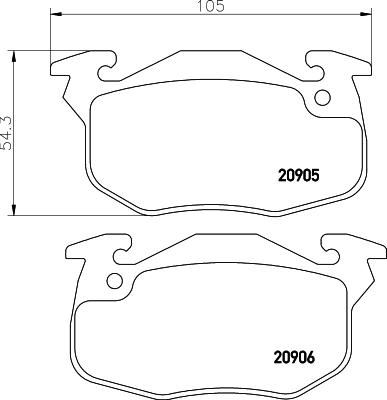 Textar 2090609 - Тормозные колодки, дисковые, комплект autosila-amz.com