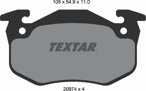 Textar 89009700 - Дисковый тормозной механизм, комплект autosila-amz.com