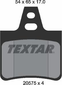 Textar 2057511 - Тормозные колодки, дисковые, комплект autosila-amz.com