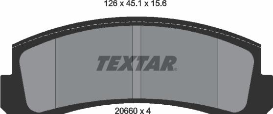 Textar 2066001 - Тормозные колодки, дисковые, комплект autosila-amz.com