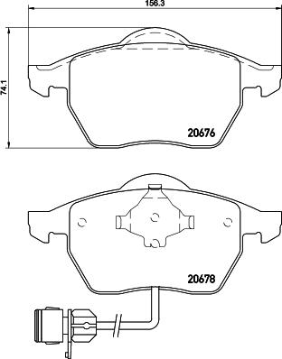 Textar 2067605 - Тормозные колодки, дисковые, комплект autosila-amz.com