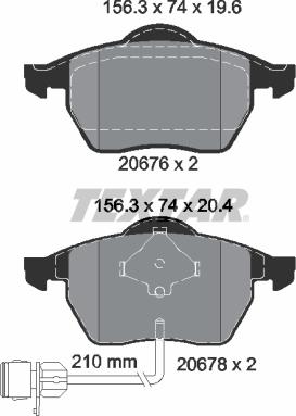 Textar 2067602 - Комплект тормозных колодок с противошумной пластиной Q+ autosila-amz.com