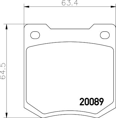 Textar 2008901 - Тормозные колодки, дисковые, комплект autosila-amz.com