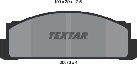 Textar 2007310 - Тормозные колодки, дисковые, комплект autosila-amz.com