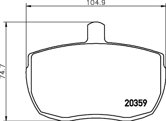 Textar 2035905 - Тормозные колодки, дисковые, комплект autosila-amz.com