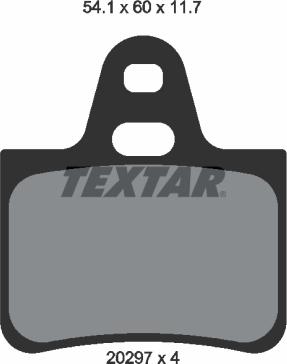 Textar 2029703 - Тормозные колодки, дисковые, комплект autosila-amz.com