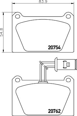 Textar 2075402 - Тормозные колодки, дисковые, комплект autosila-amz.com