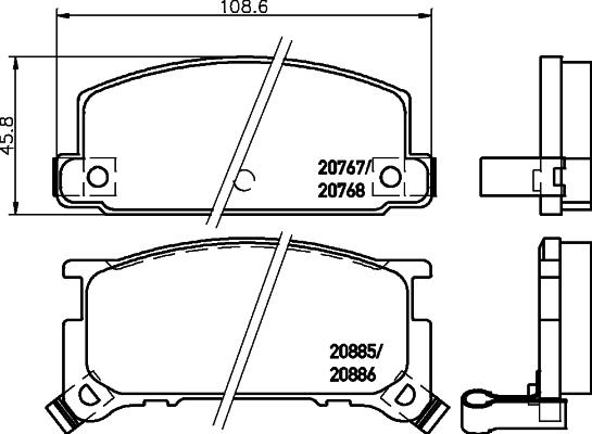 Textar 2076701 - Тормозные колодки, дисковые, комплект autosila-amz.com