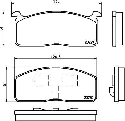 Textar 2072902 - Тормозные колодки, дисковые, комплект autosila-amz.com