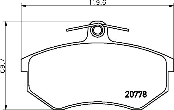 Textar 2077801 - Тормозные колодки, дисковые, комплект autosila-amz.com