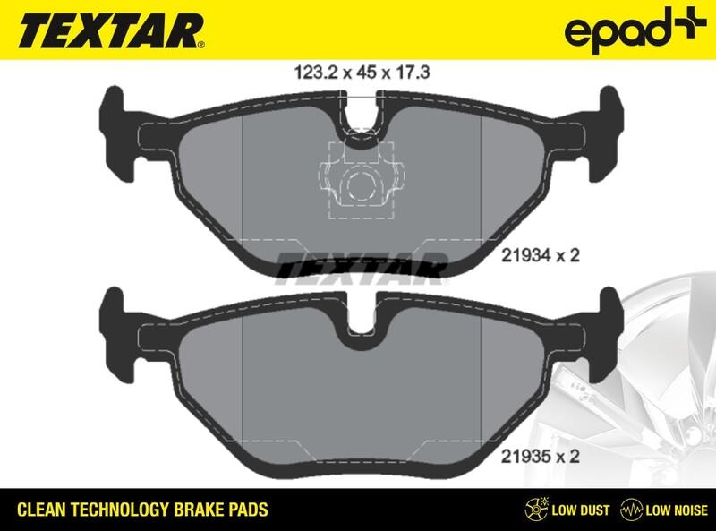 Textar 2193402CP - Тормозные колодки, дисковые, комплект autosila-amz.com