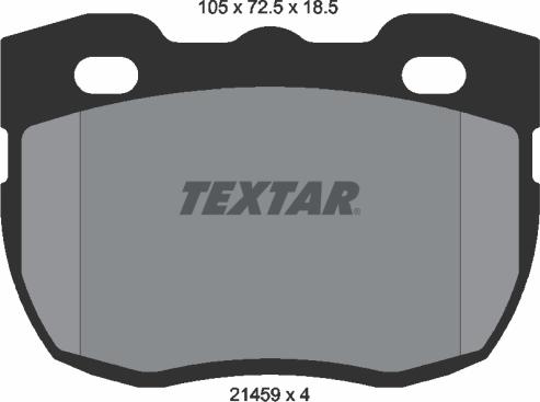 Textar 2145901 - Тормозные колодки, дисковые, комплект autosila-amz.com