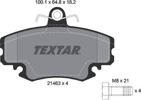 Textar 2146306 - Колодки тормозные дисковые с противошумной пластиной Q+ перед LCV autosila-amz.com