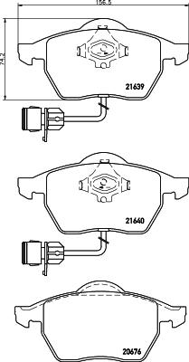 Textar 2163901 - Тормозные колодки, дисковые, комплект autosila-amz.com