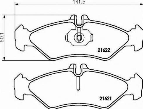 Textar 2162170 - Тормозные колодки, дисковые, комплект autosila-amz.com