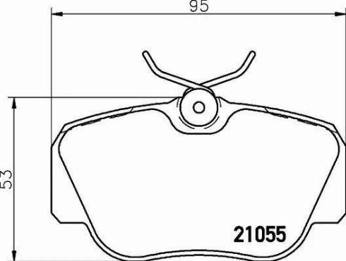 Textar 2105505 - Тормозные колодки, дисковые, комплект autosila-amz.com